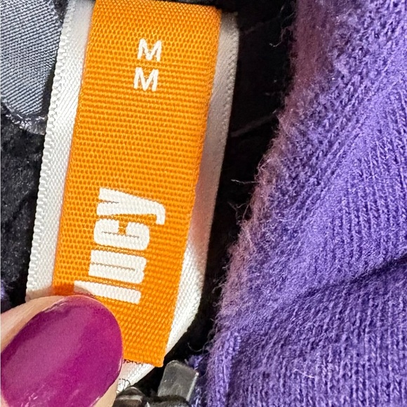 Lucy Vibrant Purple Hoodie with Orange Tag size Medium - Picture 2 of 4